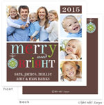 Take Note Designs Digital Holiday Photo Cards - Merry and Bright Ornament
