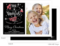 Take Note Designs Digital Holiday Photo Cards - Most Wonderful Time Elegance