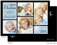 Take Note Designs Digital Holiday Photo Cards - Ice Damask Blocks