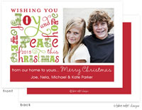 Take Note Designs Digital Holiday Photo Cards - Christmas Fun Lettering