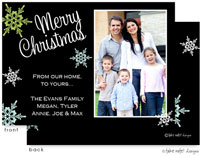 Take Note Designs Digital Holiday Photo Cards - Fresh Snowflake Elegance