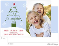 Take Note Designs Digital Holiday Photo Cards - Joy Tree Snowy Hill