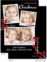 Take Note Designs Digital Holiday Photo Cards - Holiday Berries