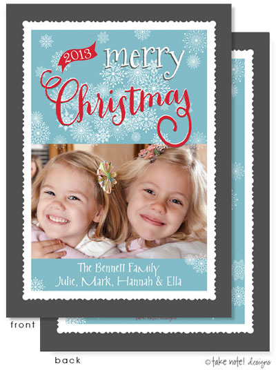 Take Note Designs Digital Holiday Photo Cards - Cheerful Christmas Blessings Take Note Designs Digital Holiday Photo Cards - Cheerful Christmas Blessings