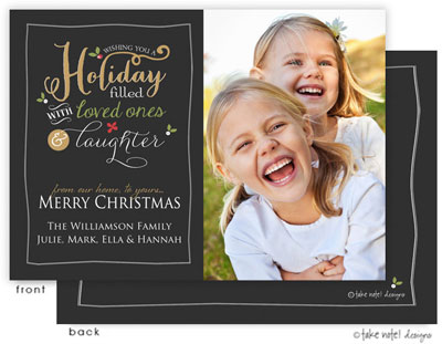 Take Note Designs Digital Holiday Photo Cards - Holiday Greeting Cheer