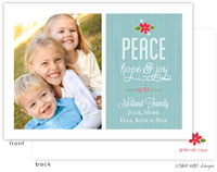 Take Note Designs Digital Holiday Photo Cards - Peace Hope & Joy Blessings