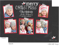 Take Note Designs Digital Holiday Photo Cards - Chalkboard Taped Snapshots