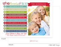 Take Note Designs Digital Holiday Photo Cards - Top 10 Moments Banner