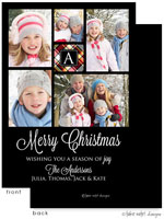 Take Note Designs Digital Holiday Photo Cards - Plaid Monogram Center