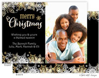 Take Note Designs Digital Holiday Photo Cards - Ornate Snowflake Scatter