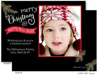 Take Note Designs Digital Holiday Photo Cards - Christmas Boughs Banner