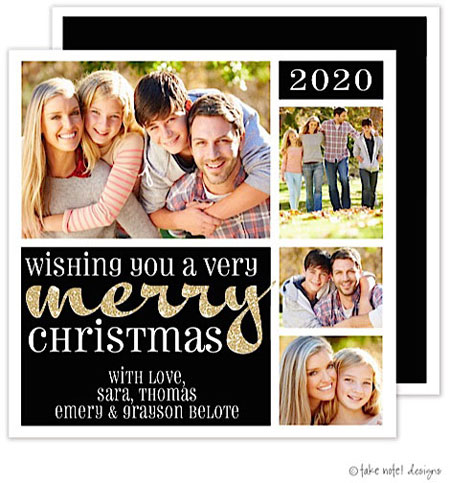 Take Note Designs Digital Holiday Photo Cards - Sparkle Merry Take Note Designs Digital Holiday Photo Cards - Sparkle Merry