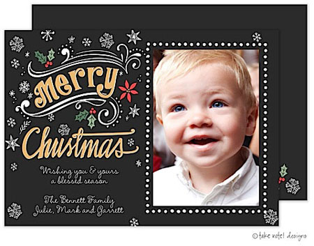 Take Note Designs Digital Holiday Photo Cards - Christmas Flourish Fun Take Note Designs Digital Holiday Photo Cards - Christmas Flourish Fun