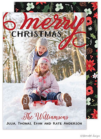 Take Note Designs Digital Holiday Photo Cards - Merry Bold Overlay Take Note Designs Digital Holiday Photo Cards - Merry Bold Overlay