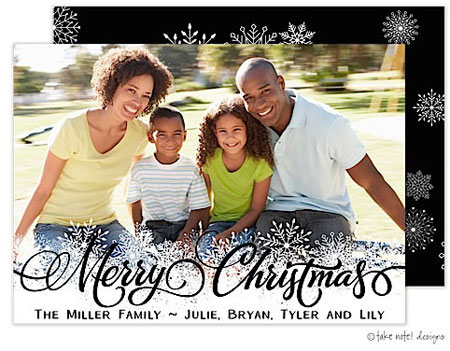 Take Note Designs Digital Holiday Photo Cards - Christmas Snowflake Overlay Take Note Designs Digital Holiday Photo Cards - Christmas Snowflake Overlay