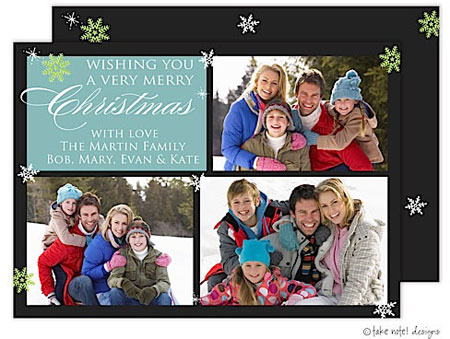 Take Note Designs Digital Holiday Photo Cards - Christmas Fun Squares Trio