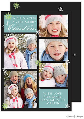 Take Note Designs Digital Holiday Photo Cards - Christmas Fun Squares Vertical Take Note Designs Digital Holiday Photo Cards - Christmas Fun Squares Vertical