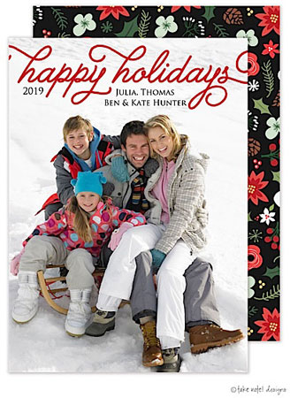 Take Note Designs Digital Holiday Photo Cards - Happy Holidays Overlay Vertical Take Note Designs Digital Holiday Photo Cards - Happy Holidays Overlay Vertical