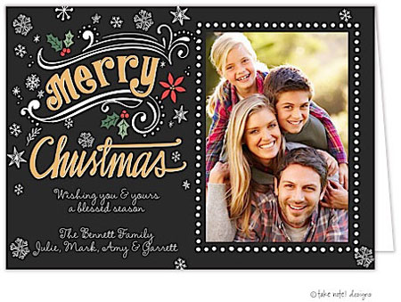 Take Note Designs Digital Holiday Photo Cards - Christmas Flourish Fun Take Note Designs Digital Holiday Photo Cards - Christmas Flourish Fun