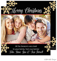 Take Note Designs Digital Holiday Photo Cards - Glitter Snow