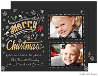 Take Note Designs Digital Holiday Photo Cards - Christmas Flourish Fun Two Photo
