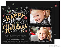 Take Note Designs Digital Holiday Photo Cards - Happy Holidays Festive 2
