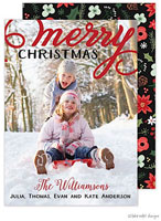 Take Note Designs Digital Holiday Photo Cards - Merry Bold Overlay