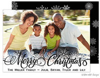 Take Note Designs Digital Holiday Photo Cards - Christmas Snowflake Overlay