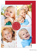 Take Note Designs Digital Holiday Photo Cards - Ribbon Overlay Transparent Band Horizontal