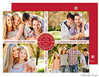 Take Note Designs Digital Holiday Photo Cards - Ribbon Overlay Transparent Band Vertical