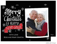 Take Note Designs Digital Holiday Photo Cards - Merry Christmas New Year Banner