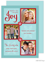 Take Note Designs Digital Holiday Photo Cards - Snowflake Christmas Corners White