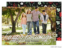 Take Note Designs Digital Holiday Photo Cards - Happy Holidays Overlay