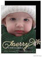 Take Note Designs Digital Holiday Photo Cards - Merry Christmas Sparkle Overlay