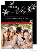 Take Note Designs Digital Holiday Photo Cards - Comfort And Joy Classic