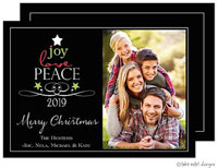 Take Note Designs Digital Holiday Photo Cards - Peace, Joy And Love Tree