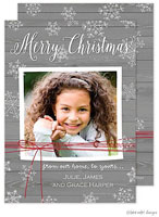 Take Note Designs Digital Holiday Photo Cards - Rustic Red String Snapshot