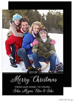 Take Note Designs Digital Holiday Photo Cards - Classic Black Year Frame