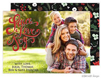 Take Note Designs Digital Holiday Photo Cards - Peace Love Joy Overlay