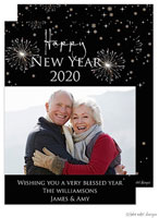 Take Note Designs Digital Holiday Photo Cards - Happy New Year Celebration