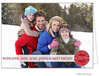 Take Note Designs Digital Holiday Photo Cards - Christmas Seal