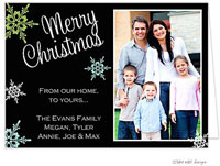 Take Note Designs Digital Holiday Photo Cards - Fresh Snowflake Elegance