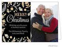 Take Note Designs Digital Holiday Photo Cards - Gold Flourish Elegance