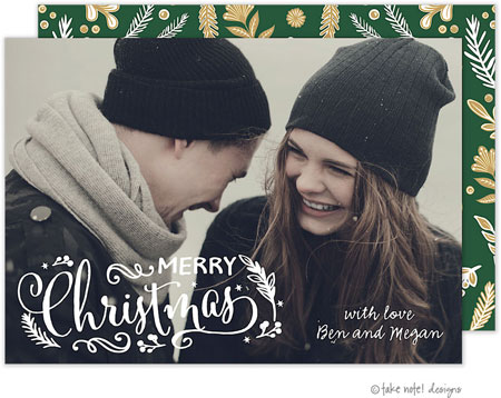 Take Note Designs Digital Holiday Photo Cards - Enchanted Christmas Take Note Designs Digital Holiday Photo Cards - Enchanted Christmas