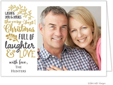 Take Note Designs Digital Holiday Photo Cards - Very Best Christmas Folded Holiday Photo Card Take Note Designs Digital Holiday Photo Cards - Very Best Christmas Folded Holiday Photo Card