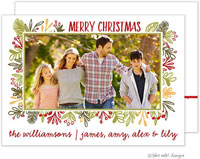 Take Note Designs Digital Holiday Photo Cards - Vines Frame Christmas