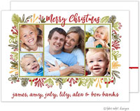 Take Note Designs Digital Holiday Photo Cards - Vines Frame Christmas