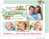 Take Note Designs Digital Holiday Photo Cards - Christmas Eve Sprig Banner