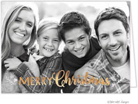 Take Note Designs Digital Holiday Photo Cards - Christmas Sprig Folded Holiday Photo Card
