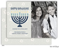 Take Note Designs Photo Hanukkah Cards - Modern Menorah